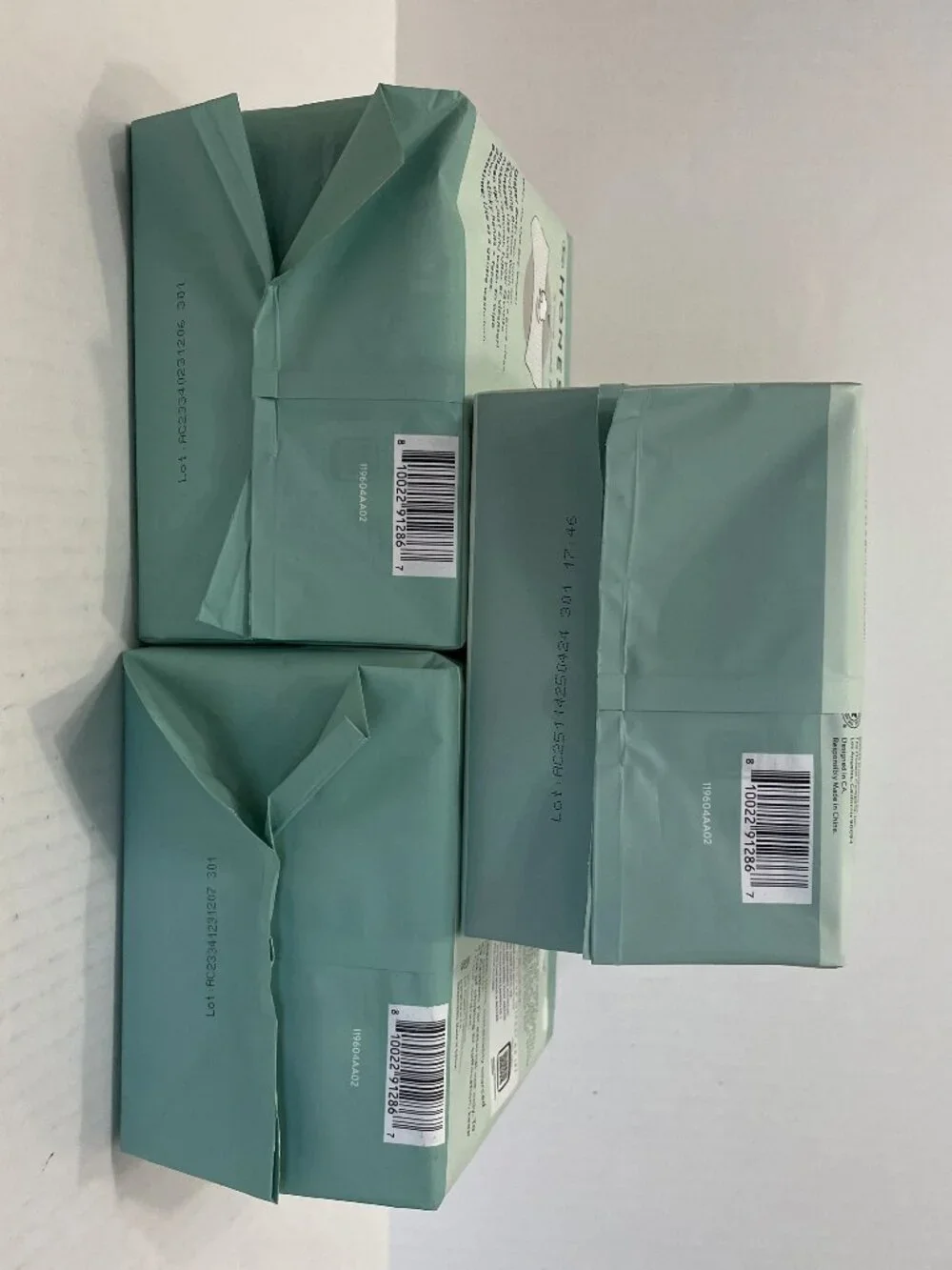 Honest Company 100% Organic Cotton DRY Wipes Multi-Use 192 ct x3 = 576 wipes